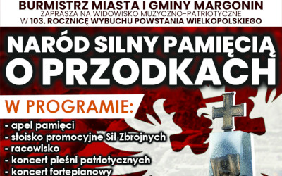 fragment plakatu "28 grudnia - obchody rocznicy wybuchu Powstania Wielkopolskiego"