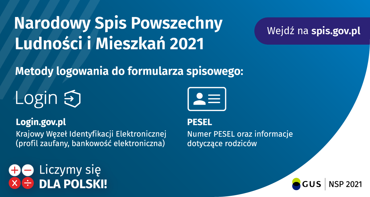 grafika: Narodowy Spis Powszechny Ludności i Mieszkań – jak się spisać?